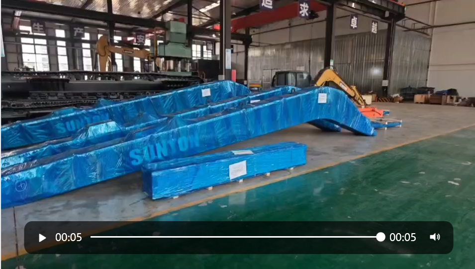 Several Kits of Excavator Long Reach Boom and Arms were Supplied.